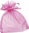 Торбичка за подарък от органза KPC - Розова - 