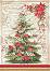 Декупажна хартия Stamperia - Коледно дръвче - A4 от колекцията Classic Christmas - 