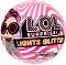 Топка с брокатена кукла изненада - L.O.L. Lights Glitter - Играчка с неонов ефект от серията "L.O.L. Surprise" - 