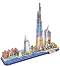 Забележителностите на Дубай - Светещи 3D пъзели от 182 картонени части - 