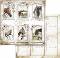Хартия за скрапбукинг Stamperia - Карти: Коне - 30.5 x 30.5 cm от колекцията Horses - 