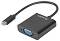 ������� USB-C male ��� VGA female Lanberg - 15 cm - 