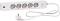 ����������� � 5 ������ � 2 USB ����� Schneider Electric - �� ������� Unica � ������� �� ������ 1.5 m - 