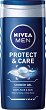Nivea Men Protect & Care Shower Gel - Душ гел за мъже с алое вера от серията "Protect & Care" - 