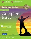 Complete First - Ниво B2: Учебник + CD Учебна система по английски език - Second Edition - 