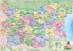 Двустранна настолна карта: Административна карта на България Политическа карта на Европа - 