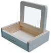 Дървена кутийка с огледало