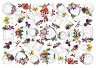 Декупажна хартия Calambour - Рамки с цветя - От серията PAU - 