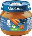 Пюре от моркови Nestle Gerber - 80 g от серията Моето първо, за 6+ месеца - 