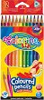 Тристенни цветни моливи - Комплект от 12 цвята - 