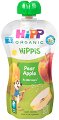 Био плодова закуска ябълка и круша HiPP HiPPiS - 100 g, за 4+ месеца - 
