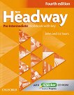 New Headway - Pre-Intermediate (A2 - B1): Учебна тетрадка по английски език + iChecker CD-ROM Fourth Edition - учебник