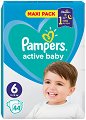 Пелени Pampers Active Baby 6 - 44÷96 броя, за бебета 13-18 kg - 