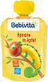 Плодова закуска с банан и ябълка Bebivita - 90 g, за 4+ месеца - 