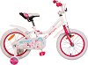 Детски велосипед BYOX White Princess 16" - С помощни колела - 