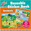 Galt: Животни - книжка със стикери за многократна употреба Animals - reusable sticker book - книга