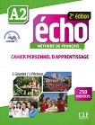 Echo - A2: Учебна тетрадка по френски език + отговори + CD : 2e edition - J. Girardet, J. Pecheur - 