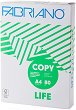 Рециклирана бяла копирна хартия - Fabriano Copy Life - A4 с плътност 80 g/m<sup>2</sup> и белота 163 - 