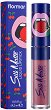 Flormar Cherry Silk Matte Liquid Lipstick by Yazbukey - Течно матово червило с аромат на череша - 