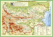Двустранна настолна карта: Аз изучавам България - природа, области и общини - детска книга