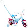 Детски велосипед - Замръзналото кралство 10" - С помощни колела, кошница и дръжка за бутане - 