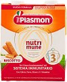 Адаптирано мляко за малки деца с бишкоти Plasmon Nutrimune 3 - 2 х 500 ml, за 12+ месеца - 
