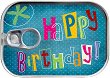 Картичка-консерва - Happy Birthday - картичка