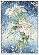 Декупажна хартия Stamperia - Бяла коледна звезда - A3 от колекцията Classic Christmas - 
