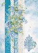 Декупажна хартия Stamperia - Сини цветя - A4 от колекцията Flowers for You - 