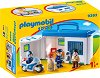 Детски конструктор - Playmobil Преносимо полицейско управление - От серията Playmobil: 1.2.3 - 