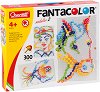 Мозайка Quercetti - Fantacolor - С 300 цветни кабърчета - 