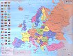 Стенна политическа карта на Европа - карта