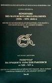       XII - XIV  -  3 Répertoire des Manuscrits Grecs Enluminés XIIIe - XIVe siécles - Vol. 3 - 
