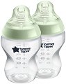 Бебешки шишета Tommee Tippee - 2 броя x 260 ml, от серията Closer to Nature, 0+ м - 