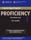 Cambridge English Proficiency for updated exam:       1:    - 