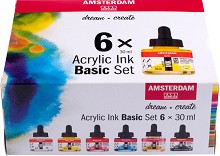������� ������ Royal Talens - ������� - 6 ����� x 30 ml �� ���������� Amsterdam - 