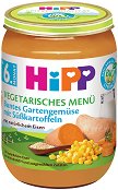 Био вегетарианско пюре от градински зеленчуци и сладки картофи HiPP - продукт