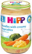 HiPP - Био пюре от макарони със зеленчуци и сметана - продукт