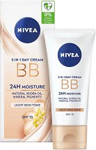 Nivea 24H Moisture 5 in 1 BB Day Cream - SPF 20 - балсам