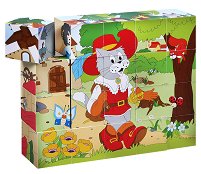 Дървени кубчета Woodyland - Приказки - играчка