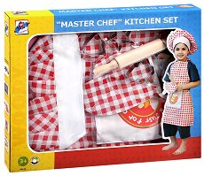 Детска готварска униформа Woodyland - Малкият готвач - играчка