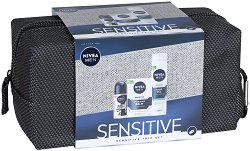 Подаръчен комплект за мъже с несесер Nivea Men Sensitive - продукт