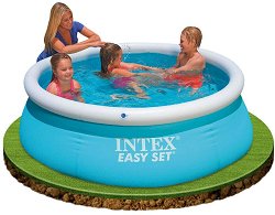 Надуваем басейн Intex Easy Set