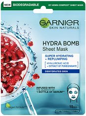 Garnier Pomegranate Hydra Bomb Sheet Mask - масло