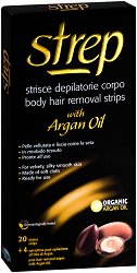 Strep Body Hair Removal Strips Argan Oil - шампоан