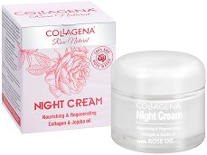 Collagena Rose Natural Night Cream Nourishing & Regenerating - 