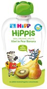 Био плодова закуска с круши, банани и киви HiPP HiPPiS - чаша