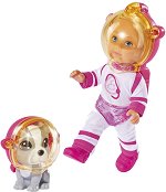 Кукла Ева Лав космонавт с кученце - Simba - кукла