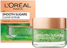 L'Oreal Smooth Sugars Clear Scrub - душ гел
