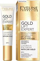 Eveline Gold Lift Expert Eye Cream with 24K Gold SPF 8 - маска